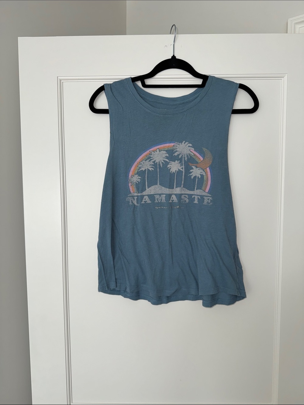 SPIRITUAL GANGSTER tank top, shirt size M medium “namaste”